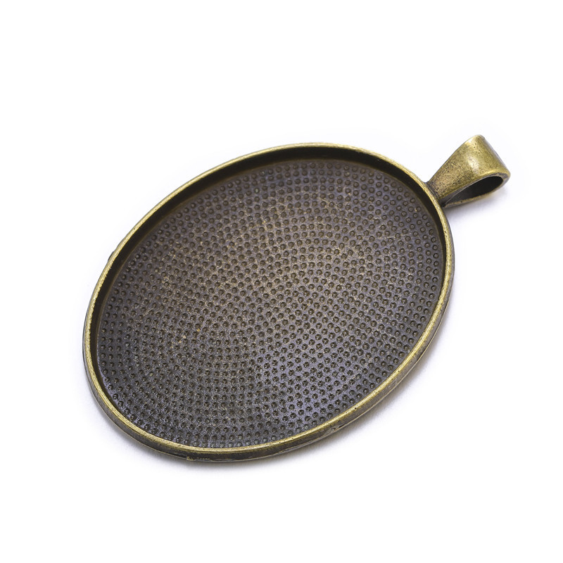 TEMU 5 Pz/ Argenteo Ciondolo In Impostazioni Vuote Cabochon Base Dimensioni Interne 30x40mm Per Gioielli FAI DA TE Che Fanno Accessori Forniture