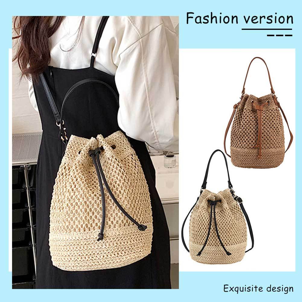 Cute Chrysanthemum Pattern Crossbody Bag, Bohemian Style Small Messenger Bag,  Women's New Versatile Bag For Beach Vacation Holiday Travel, Straw Woven  Bucket Bag, Braided Bag - Temu