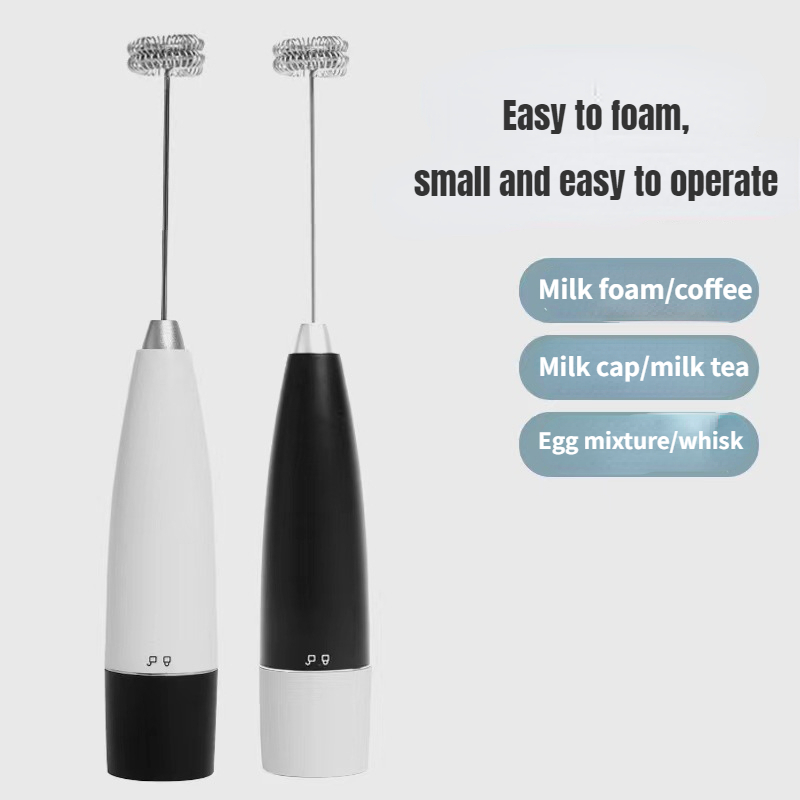 1PC Handheld Electric Milk Frother Coffee Cappuccino Creamer Whisk Frothy  Blend Whisker Suitable For Home Baking, Outdoor Camping Use