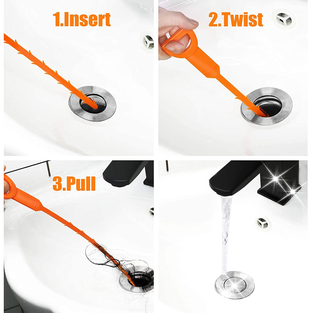 Kitchen Sewer Hair Cleaner, Household Sink, Can Be Freely Bent, Anti  Clogging Cleaning Hook, Pipeline Dredger