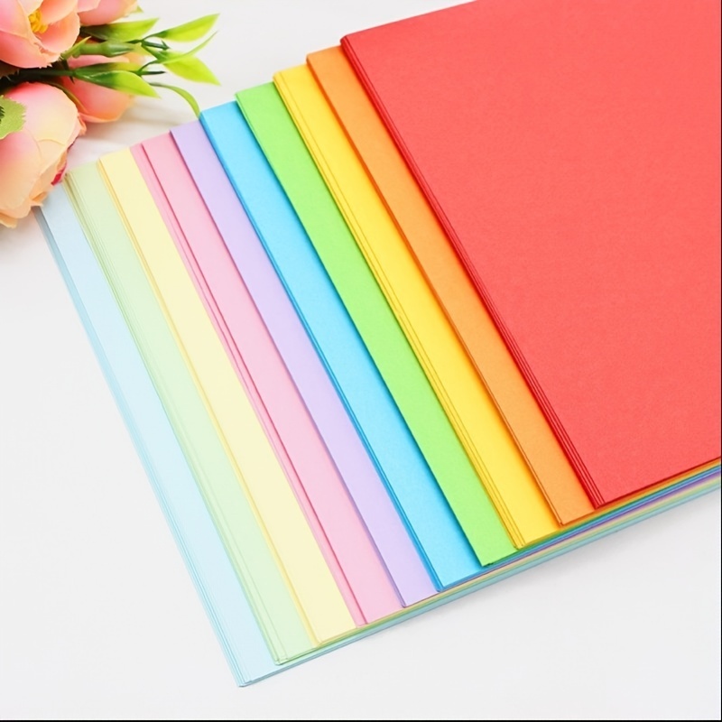 Colorful Cardstock 10 Colors Construction Heavy Duty Craft - Temu