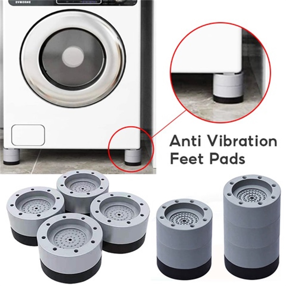 4pcs Adjustable Height Washing Machine Support, Anti Vibration Washing  Machine Foot Pad, Washing Machine Rubber Feet Pad, Noise Cancelling  Non-Slip - Yahoo Shopping