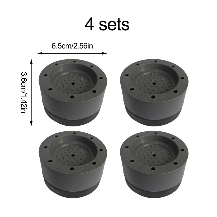 4Pcs Washing Machine Feet Anti Vibration Support Pads No-slip Noise  Reducing Mat