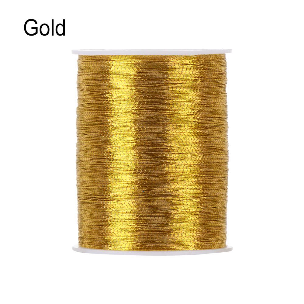 Silvery Embroidery Thread /109yd Golden Durable Overlocking - Temu