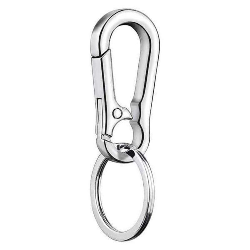 Stainless Steel Key Ring Climbing Carabiner Key Chain Clip Hook Buckle  Keychain