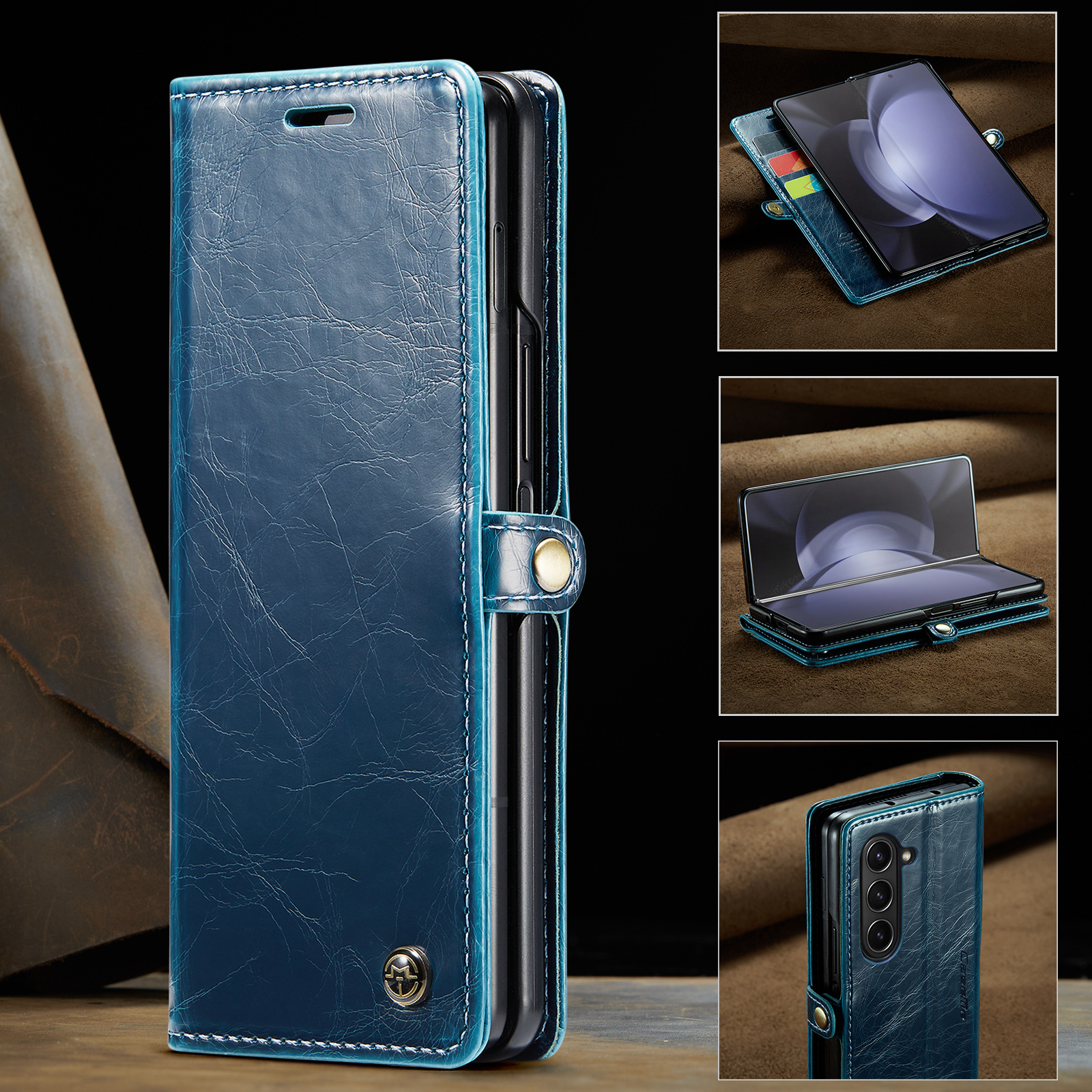 Crossbody Zipper Wallet Case for Samsung Galaxy Z Flip 3 Flip4 Funda Luxury Folio  Flip PU Leather Card Holder Purse Phone Cover