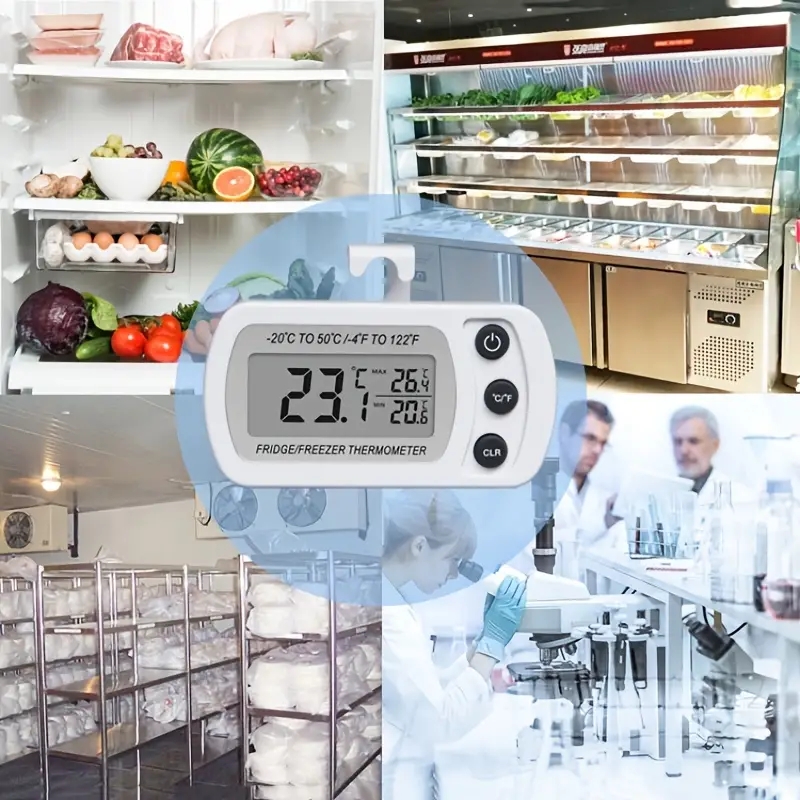 1pc Electronic Digital Fridge Thermometer For Refrigerator
