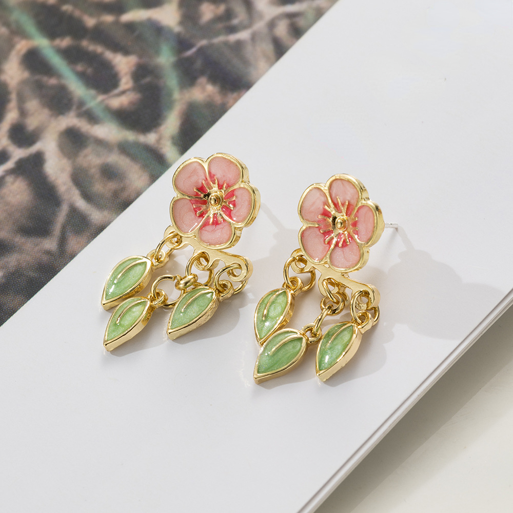 Peach on sale drop earrings