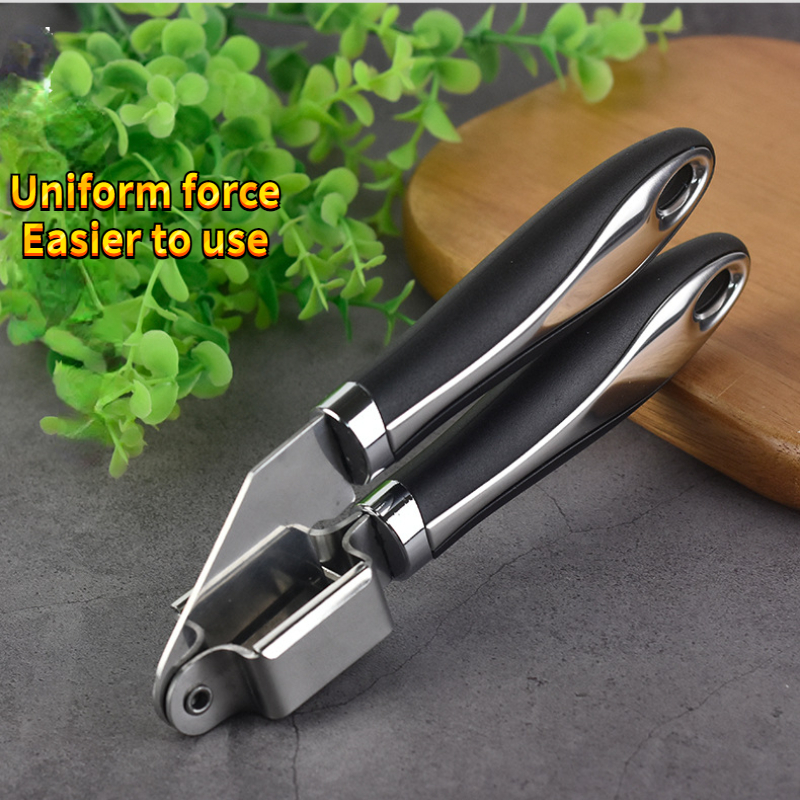 1pcs Garlic Press Crusher Plastic Stainless Steel Green Gray