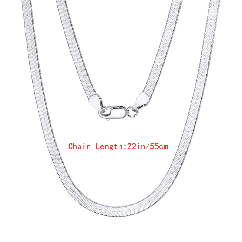 1pc Men's Silvery Flat Snake Bone Chain Necklace, For Wedding Party Charm  Jewelry Gifts For Men Women