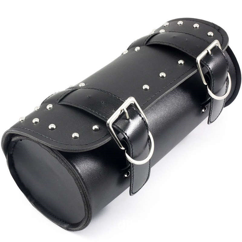 Motorcycle Leather Handlebar Bag Storage Tool Package