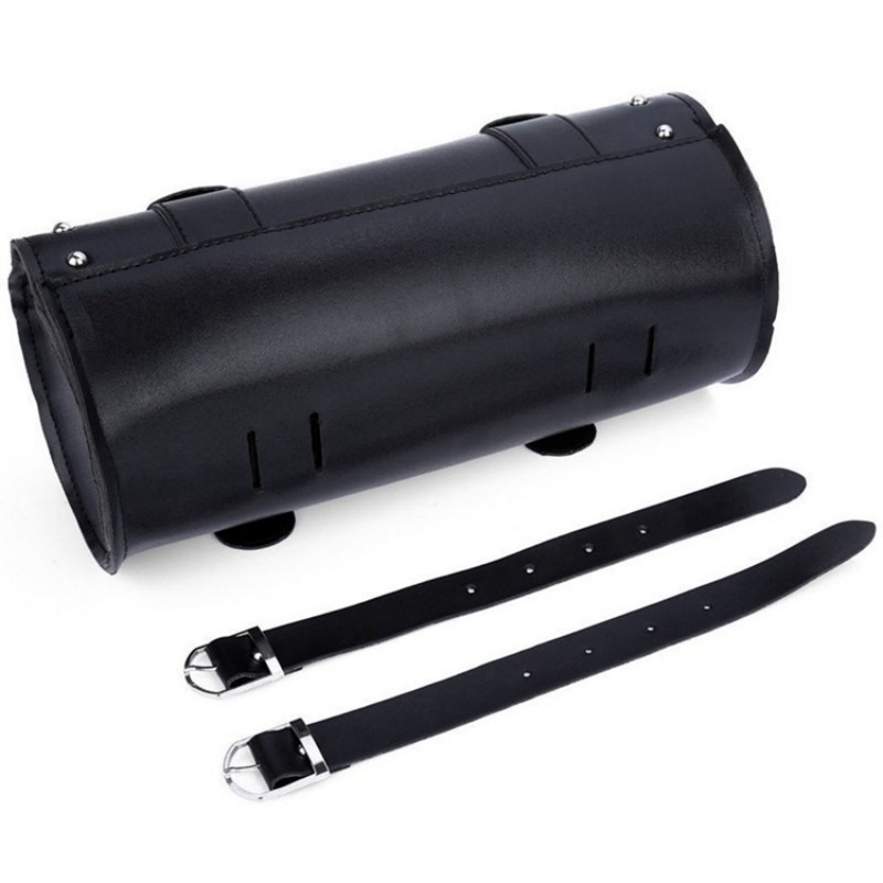 Motorcycle Leather Handlebar Bag Storage Tool Package