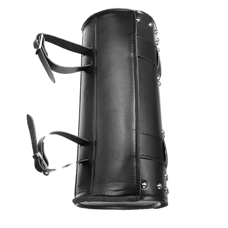 Motorcycle Leather Handlebar Bag Storage Tool Package