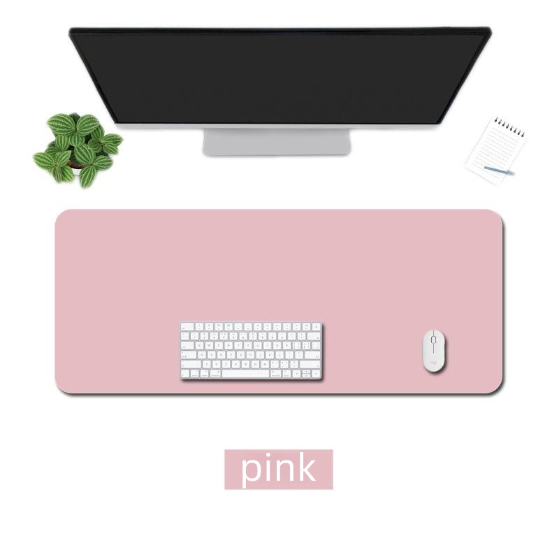 Double Sided PU Leather Desk Mat - Non Slip Desk Mousepad for Home/Office