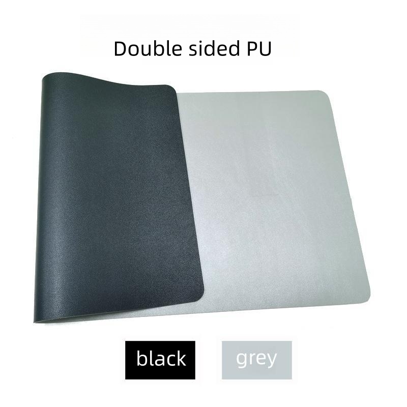 Double Sided PU Leather Desk Mat - Non Slip Desk Mousepad for Home/Office