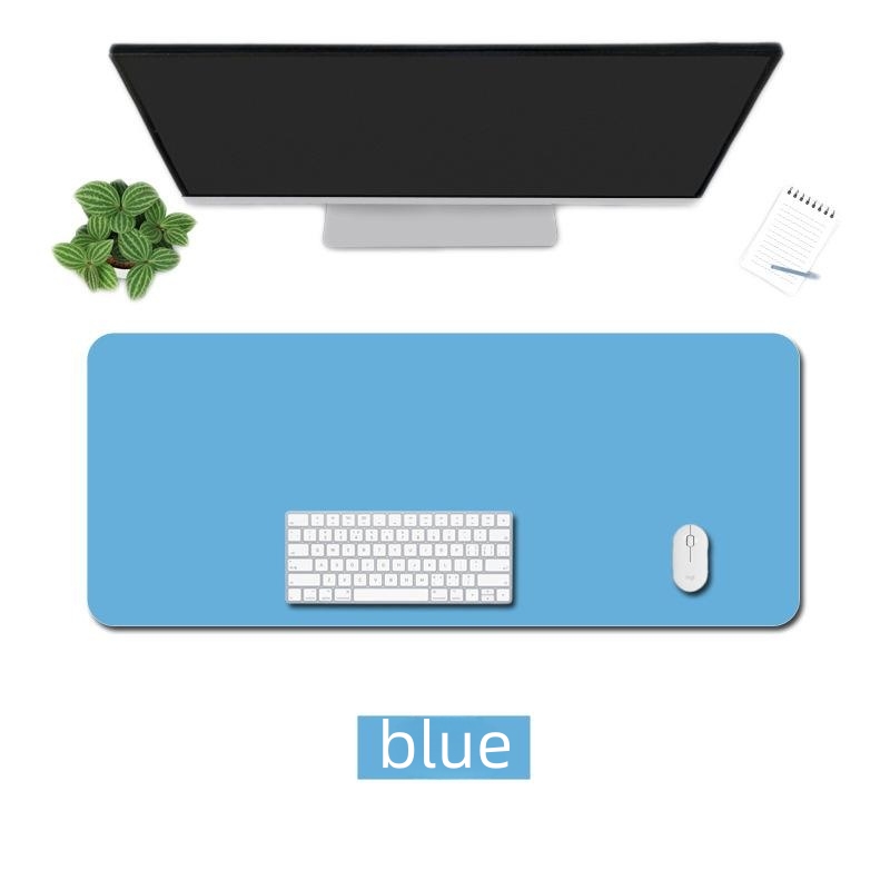 Double Sided PU Leather Desk Mat - Non Slip Desk Mousepad for Home/Office