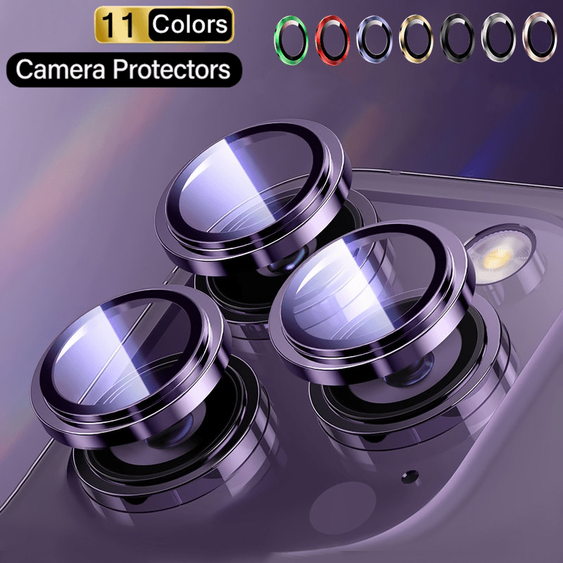  WSKEN Protector de lente de cámara para iPhone 14 Pro/iPhone 14  Pro Max, [modo de disparo nocturno] Protector de pantalla de vidrio  templado HD para cámara, accesorios de película, colorido 