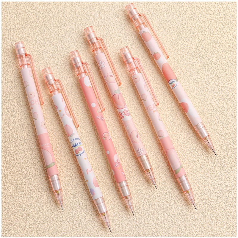 Cute Bear Mechanical Pencil Cartoon Automatic Pencil Kawaii - Temu