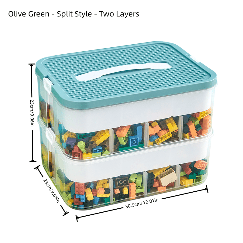 1pc Toy Storage Box, Large Particle Building Blocks Storage Bin, Parts  Sorting Box, Extra Large Capacity Building Blocks Sorting Box, Home  Organizatio