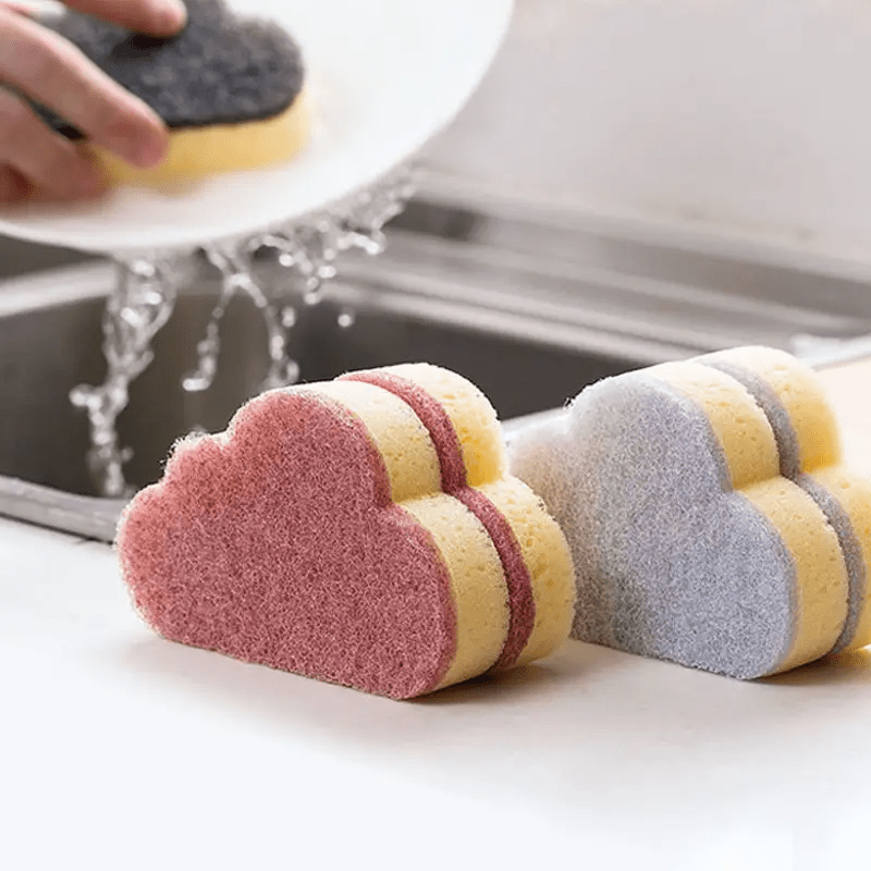 Double Side Dishwashing Sponge Pan Pot Dish Wash Sponges - Temu