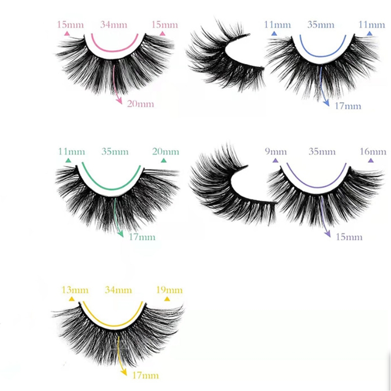20 Pairs Natural Volume Thick Curly Faux Mink Lashes