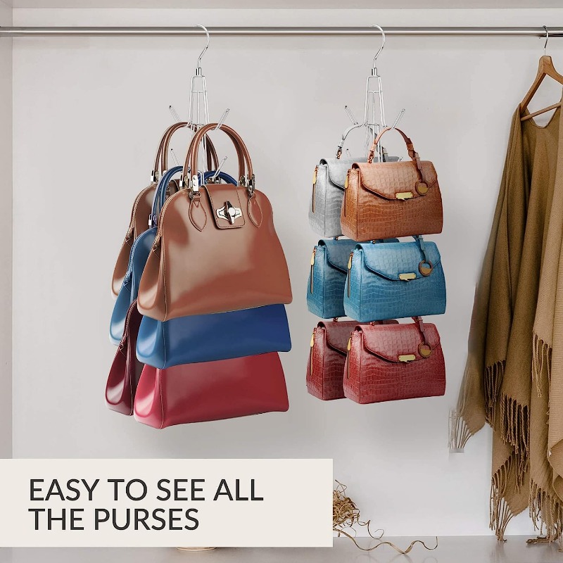 Purse Hanger Handbag Organizer Hook Bag Rack Holder Closet - Temu
