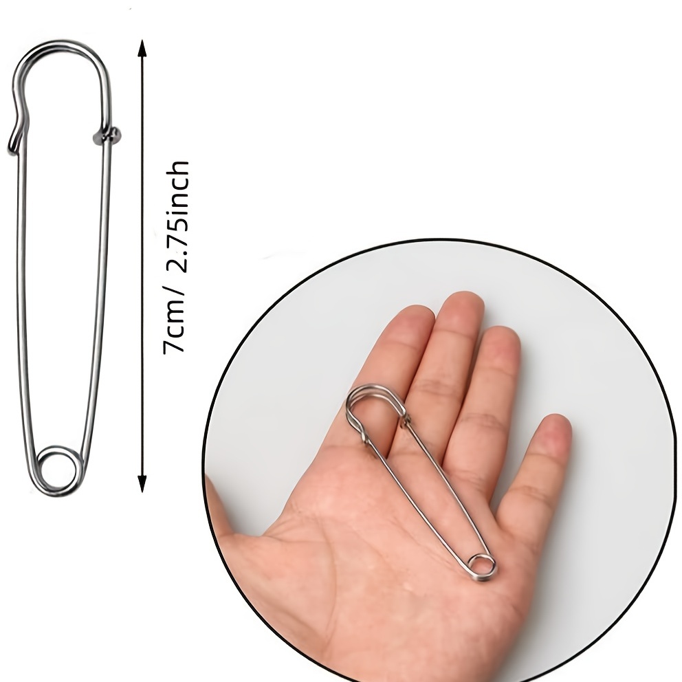 Safety Pins Assorted, 500 PCS Safety Pins, 5 Different Sizes Safety Pin,  Safety Pins Bulk-Rust Resistant, Heavy Duty Variety Pack, Perfect for