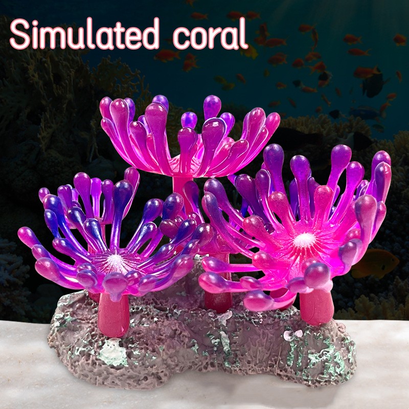 Aquarium Decor Simulated Coral Soft Coral Simulation Aquatic