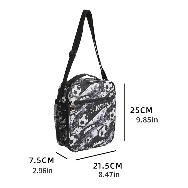Cartoon Lunch Bag Messenger Ice Bag for Camping Picnic Beach