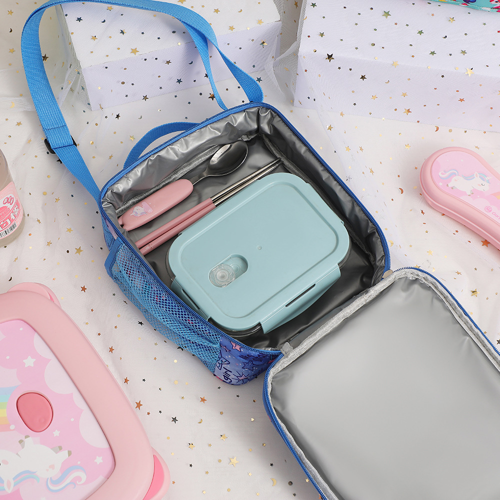 Cartoon Lunch Bag Messenger Ice Bag for Camping Picnic Beach