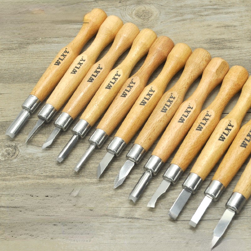12 Sets Of Engraving Knives Handmade Wood Carving Knife Wood Carving Play  Tool Pen Knife Art Knife