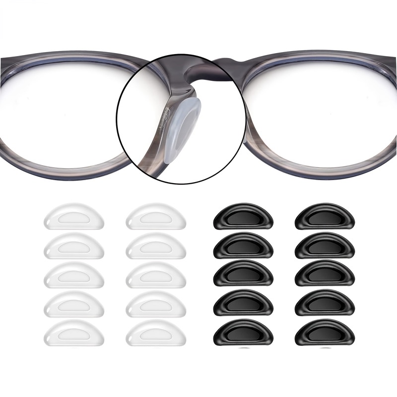 5/10 Pairs Silicone Nose Pads for Glasses Sunglasses Almohadillas Gafas  Soft Anti-slip Glasses Nose Pads Eyeglasses Accessories