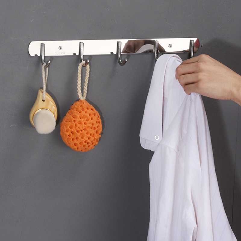 2pcs Space Aluminum Hook Bathroom Towel Hook Living Room Door Back Clothes Hook