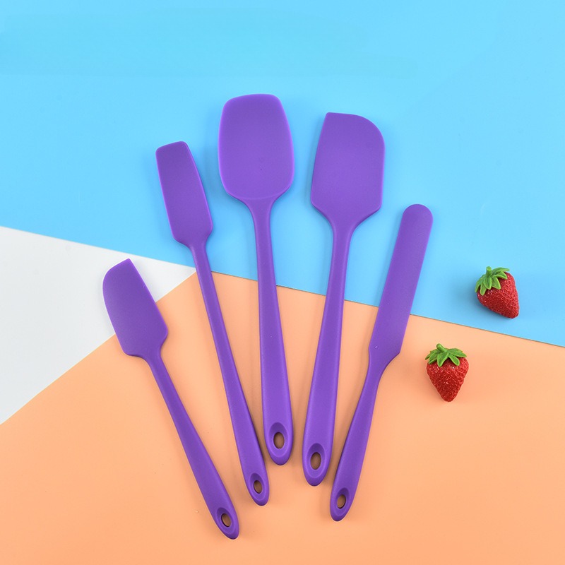 Spatule Pâtisserie Gâteau Boulangerie cuisine beurre Crème en silicone  mélange bricolage Outil cuisson racloir vert 