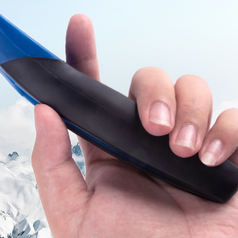 Silicone Car Ice Scraper with Non-slip Handle - Windshield Snow Shovel
