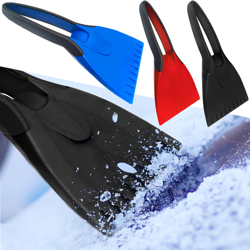 1pc, Silicone Car Ice Scraper, Silicone Cleaning Scraper With Soft Non-slip  Handle, Car Snow Brush, Windshield Snow Shovel, Car Window Ice Scrapping B