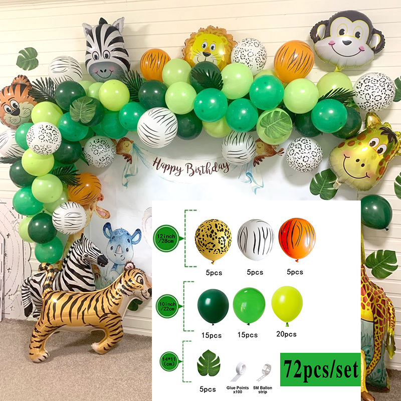 Décorations De Ballons D'animaux De Fête De La Jungle Fête D