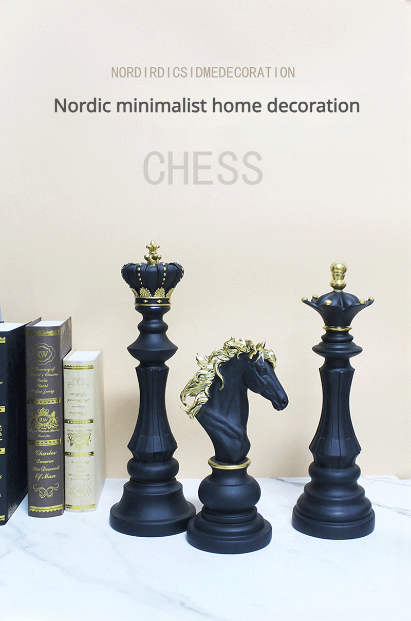 chehoma  Decorative items - Decorative items - Shiny black chess king  [#31707]