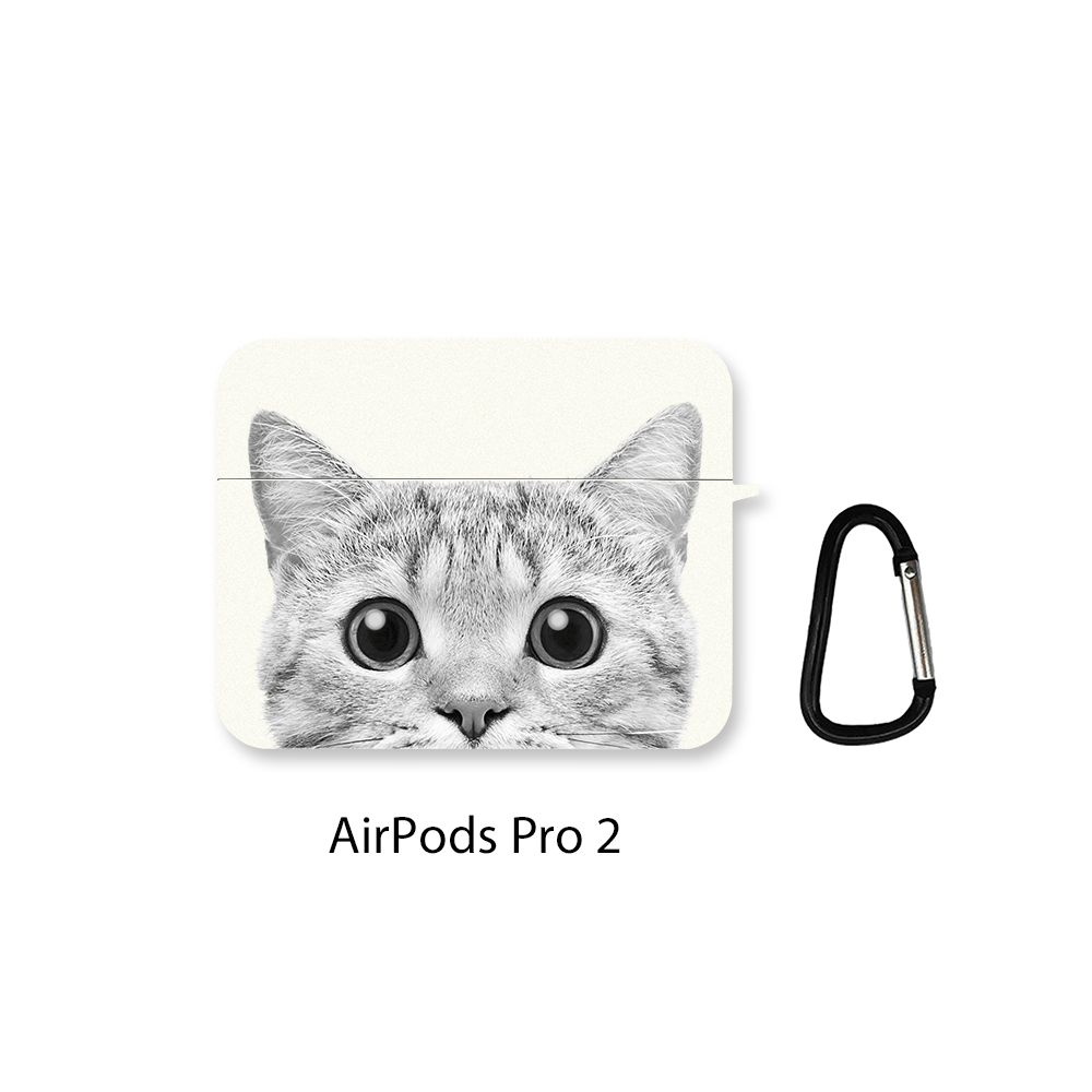 Earphone Case With A Cat Graphic Matte Case For 1/2/3/ Pro/ Pro2 - Temu