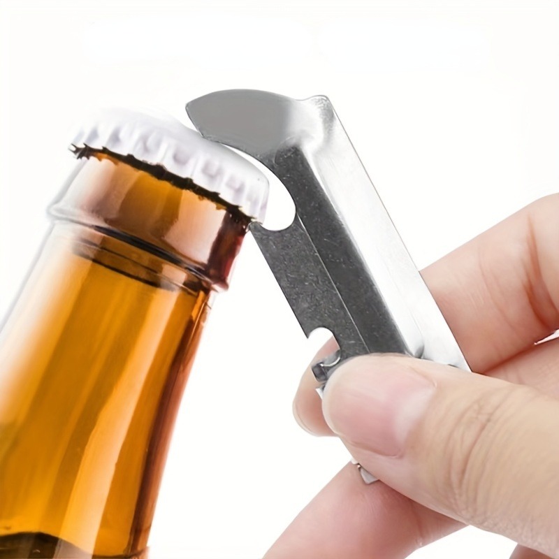 1pc Stainless Steel Beer Opener, Simple Portable Bottle Cap Opener For  Household