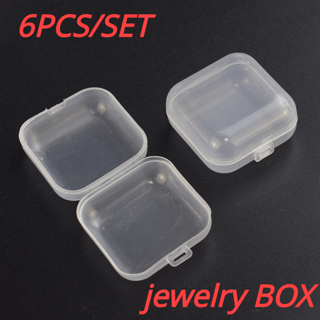 Mini Plastic Box Rectangular Box Translucent Box Packing Box Storage Box  Dustproof Durable Strong Jewelry Storage