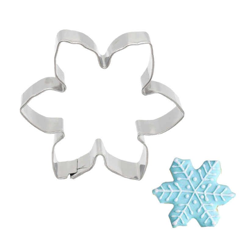 Yesbay Stainless Steel Snowflake Cookie Cutter Biscuit Pastry Cake Mold  Baking Tool,Cookie Cutter