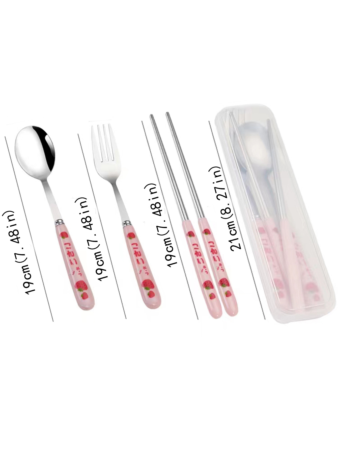 My Melody Lunch Tableware Spoon Chopsticks Fork Utensils Set in