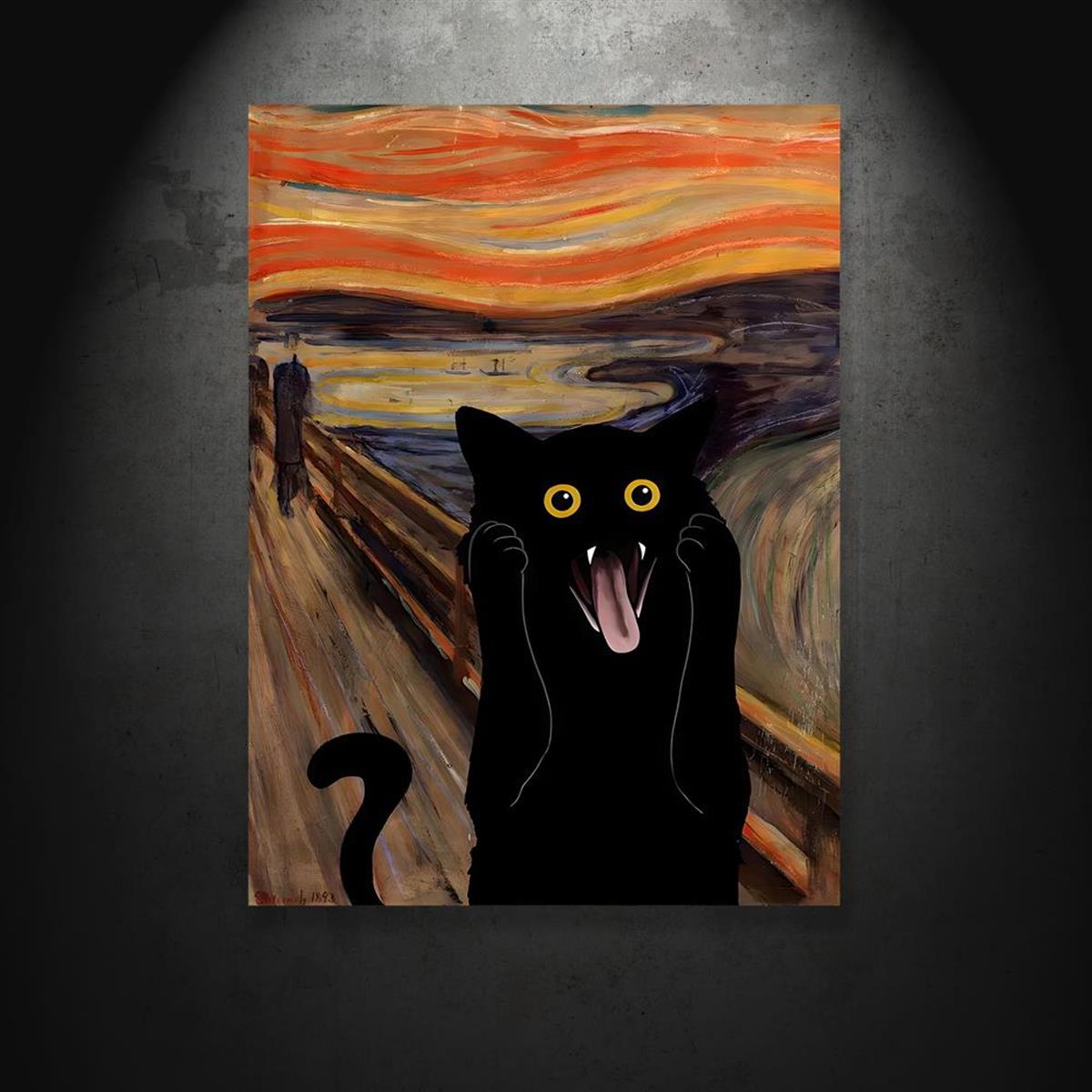 Crazy Cat // 11 X 14 Print // Hissing Cat // Tabby Cat Painting // Cat  Scratch Fever // Psycho Cat // Angry Cat -  Canada