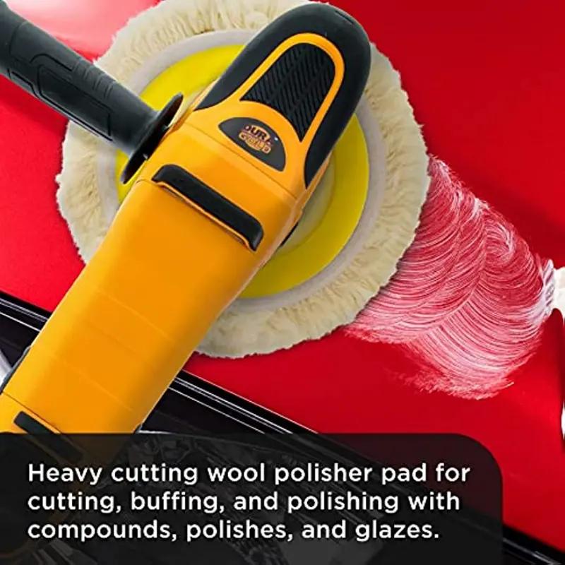 12.7cm Wool Hook & Loop Buffing Pad for Automotive Polishing