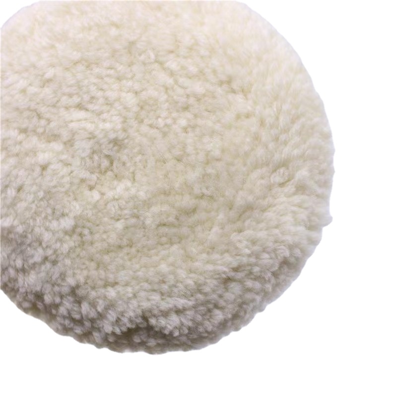 12.7cm Wool Hook & Loop Buffing Pad for Automotive Polishing