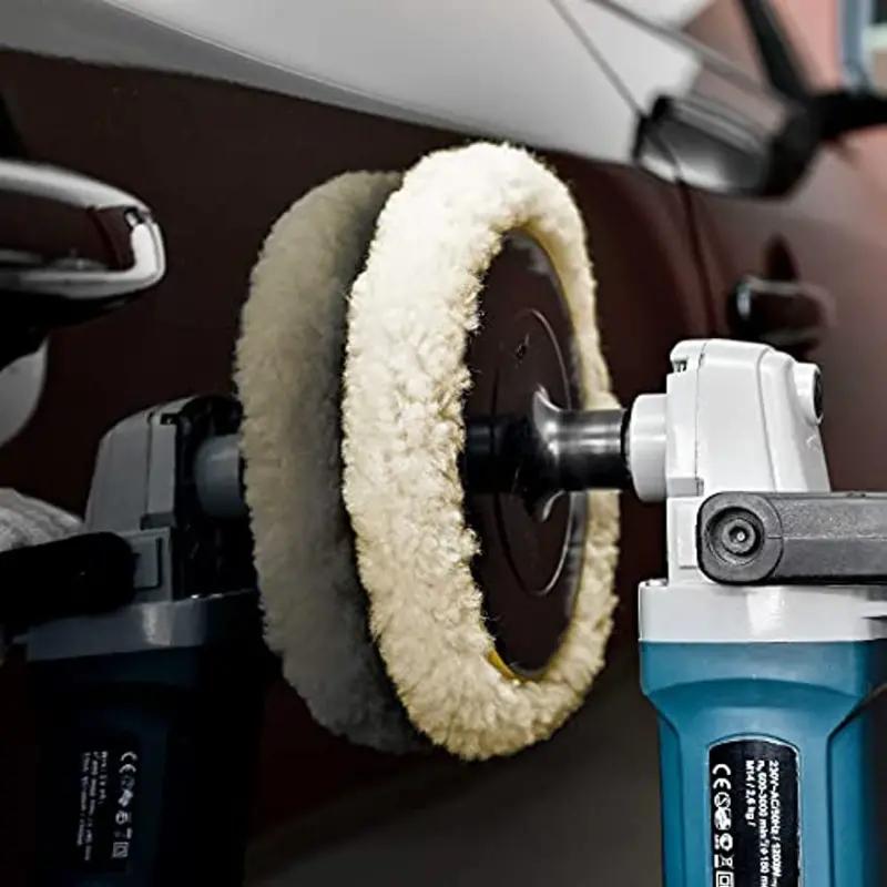 12.7cm Wool Hook & Loop Buffing Pad for Automotive Polishing