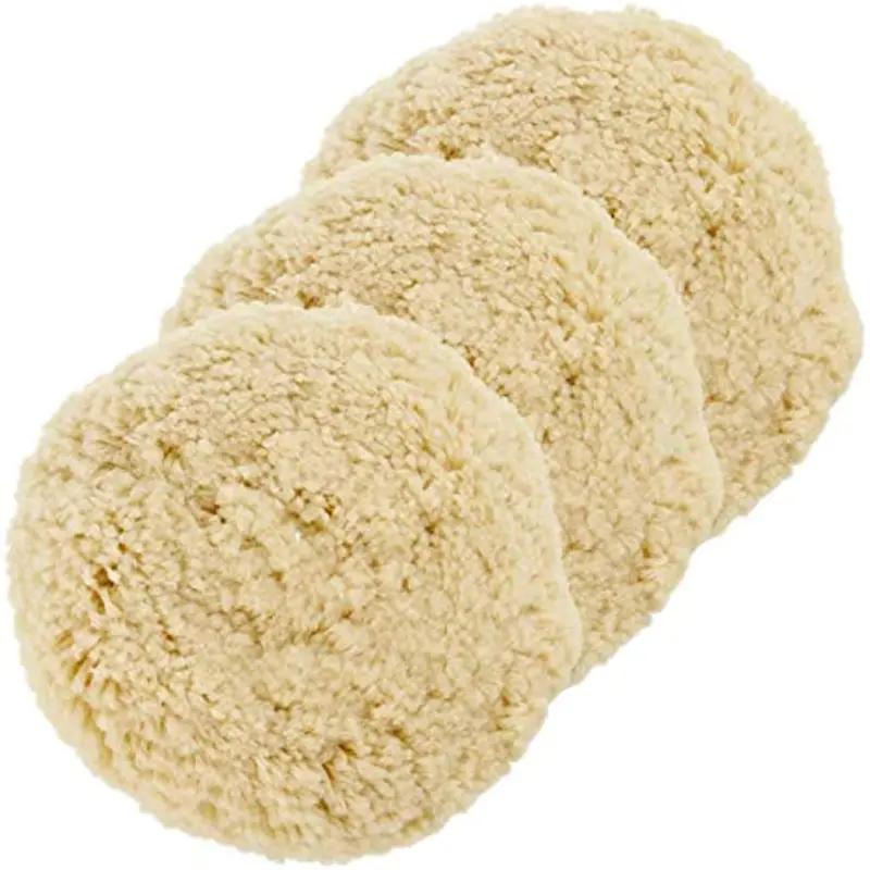 12.7cm Wool Hook & Loop Buffing Pad for Automotive Polishing