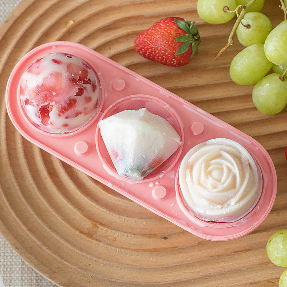 1PC-3D Rose Ice Molds , Large Ice Cube Trays, Make 4 Giant Cute