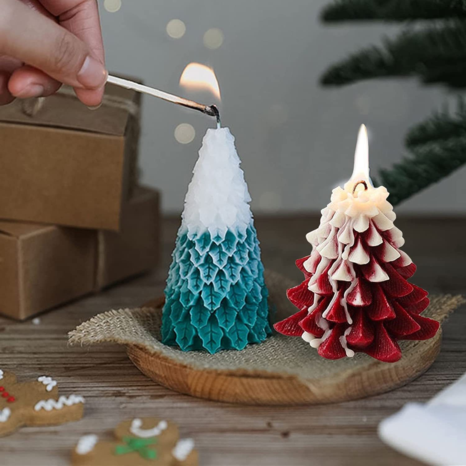 Christmas Hat Candle Resin Silicone Mold for Hand made Soapy - Temu